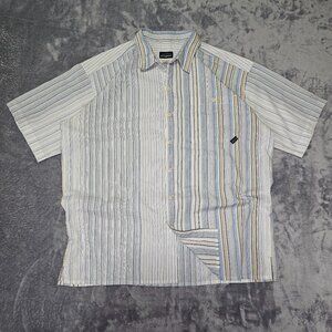 Patagonia 52998S6 Seersucker Multi Colored Button Short Sleeve Men's Large